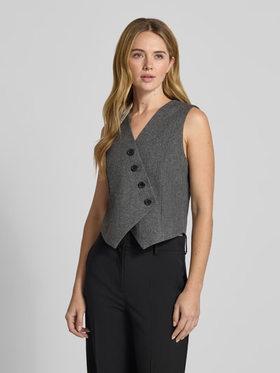 B.Young Regular fit gilet van viscosemix, model 'Etona' Middengrijs - 4