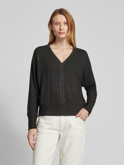 Street One Pullover mit V-Ausschnitt Anthrazit 4