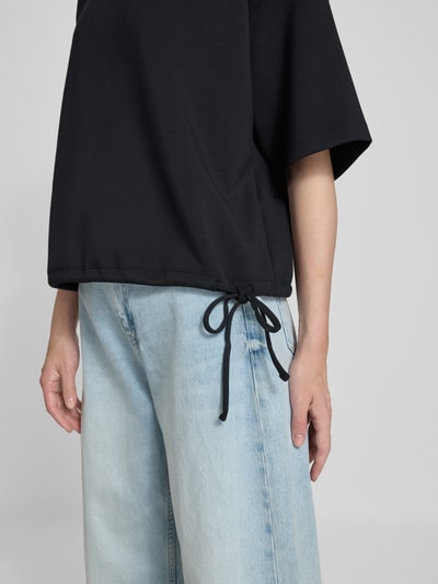 Christian Berg Woman Sweatshirt mit 1/2-Arm und Rundhalsausschnitt Black 3