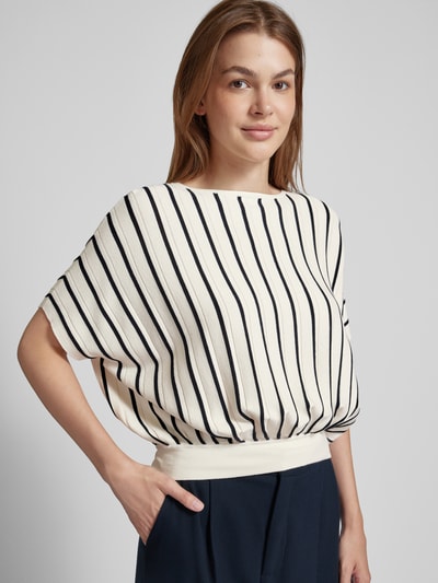 Weekend Max Mara Kort T-shirt met ronde hals, model 'PEGOLA' Offwhite - 3