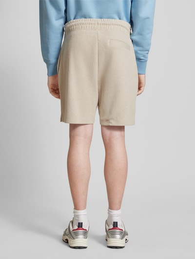 Hugo Blue Regular Fit Sweatshorts mit Label-Patch Modell 'Nuwafflo' Offwhite 5