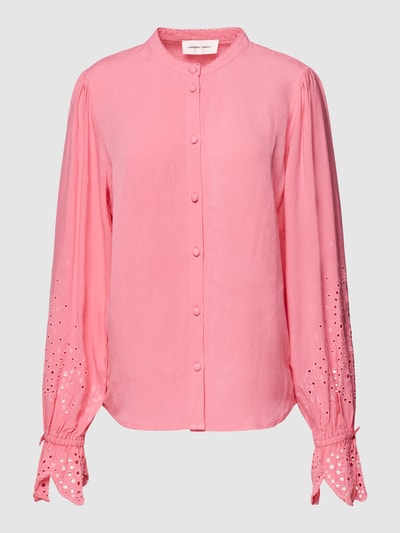 FABIENNE CHAPOT Bluse mit Viskose-Anteil und Lochstickerei Modell 'Clarissa Pink 2