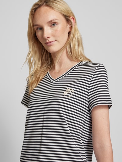 Tom Tailor T-shirt met V-hals Zwart - 3