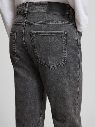 BOSS Orange Straight fit jeans van katoenmix, model 'DELAWARE BO' Donkergrijs - 3