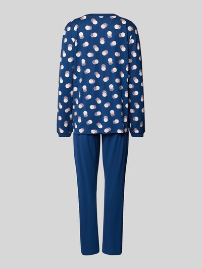 Mey Pyjama met korte knoopsluiting Donkerblauw - 3