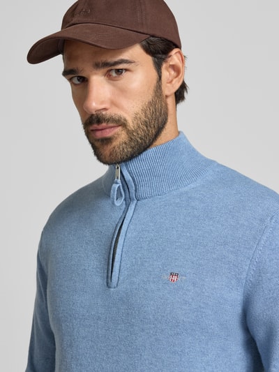 GANT Troyer aus reiner Wolle Hellblau 3