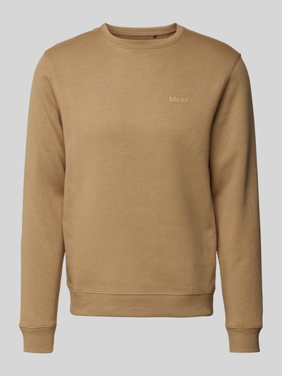 Blend Sweatshirt mit gerippten Abschlüssen Modell 'Downton' Sand 2