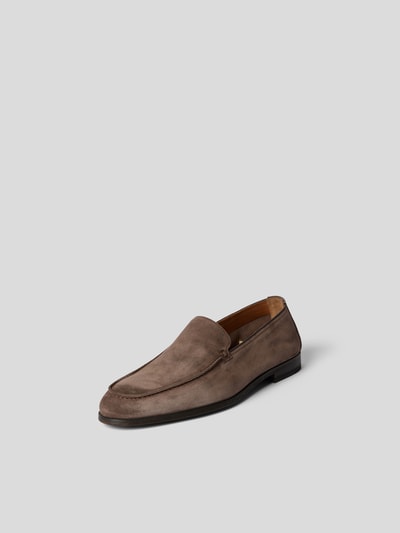 Doucal's Loafer aus Veloursleder Dunkelbraun 3