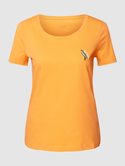 Tom Tailor T-Shirt mit Label-Detail Orange 2