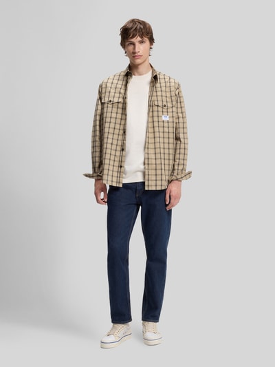 HUGO Blue Jeansy o kroju straight fit z czystej bawełny model 'JONAH' Jeansowy niebieski 1