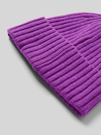 Jake*s Casual Beanie met brede omslag Violet - 2