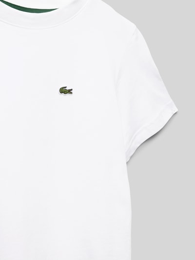 Lacoste T-Shirt mit Logo-Patch Weiss 2