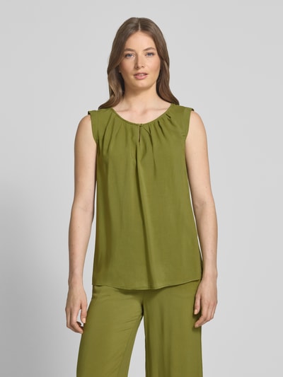 Soyaconcept Tanktop mit Raffungen Modell 'RADIA' Khaki 4