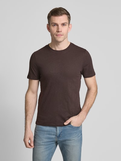 MCNEAL T-shirt met opstaande kraag Chocoladebruin - 4