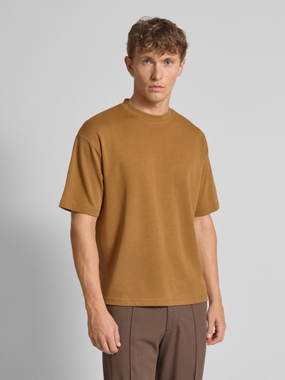 SELECTED HOMME Oversized T-shirt van katoenmix, model 'OSCAR' Messing - 4