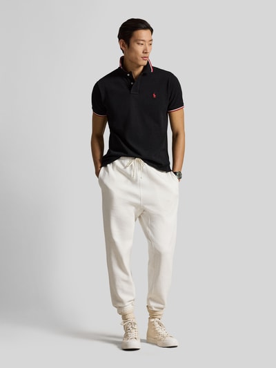 Polo Ralph Lauren Koszulka polo o kroju regular fit z czystej bawełny z paskami w kontrastowym kolorze Czarny 1