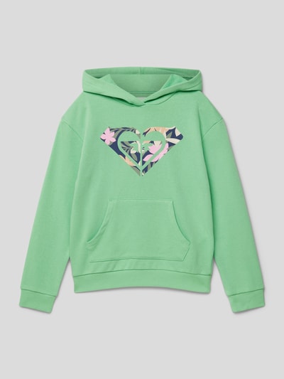 Roxy Hoodie mit Label-Print Modell 'SURF FEELING' Gruen 1