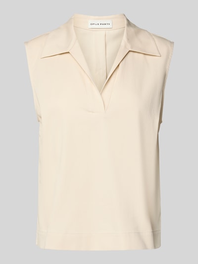 OPUS PANTS Regular Fit Blusentop mit V-Ausschnitt Modell 'Frisa' Kitt 2