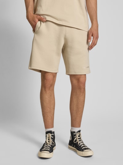 Pegador Sweatshorts mit Strukturmuster Beige 4