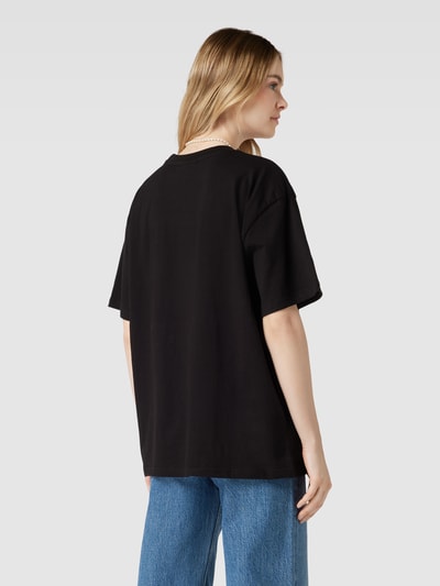 Pegador Oversized T-Shirt mit Label-Print Modell 'Solan' Black 5