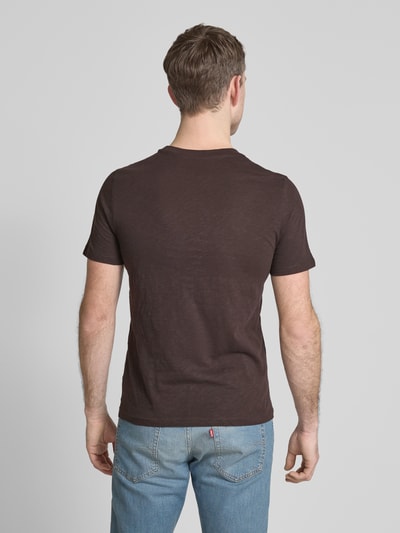 MCNEAL T-shirt met opstaande kraag Chocoladebruin - 5