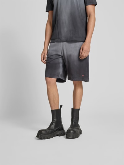 Diesel Sweatshorts mit elastischem Bund Black 4