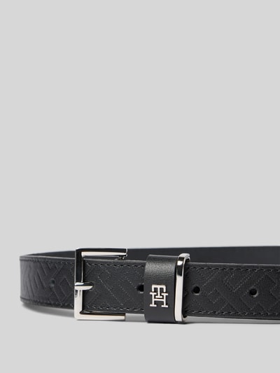 Tommy Hilfiger Ledergürtel mit Logo-Monogramm Black 2