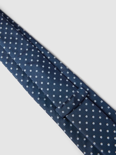 BOSS Slim Fit Zijden stropdas met lus aan de binnenkant Marineblauw - 3