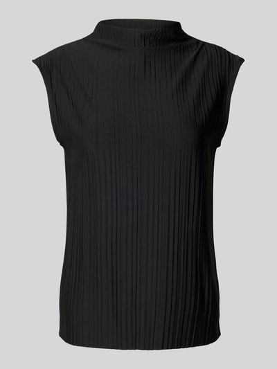 Gina Tricot Top mit Plisseefalten Black 1