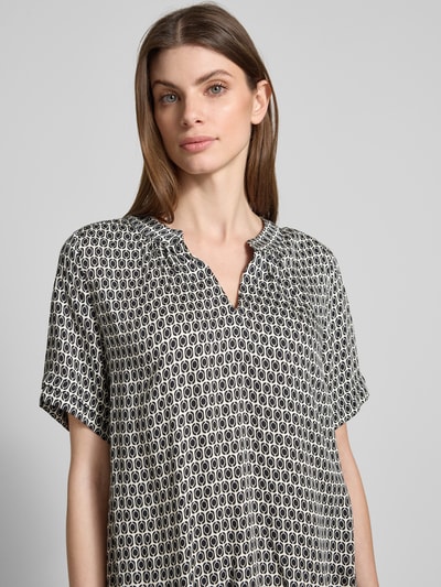 Smith and Soul Blusenshirt aus Viskose mit 1/2-Arm und V-Ausschnitt Black 3