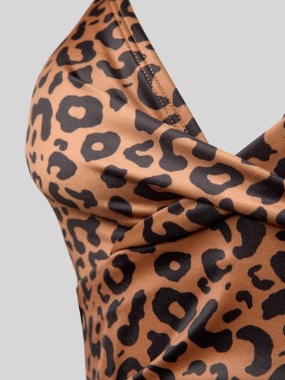 DORINA Badpak met plooien, model 'COMO' Middenbruin - 2