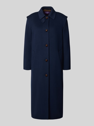 Weekend Max Mara Regular Fit Mantel aus Woll-Mix Modell 'GESSATI' Dunkelblau 1