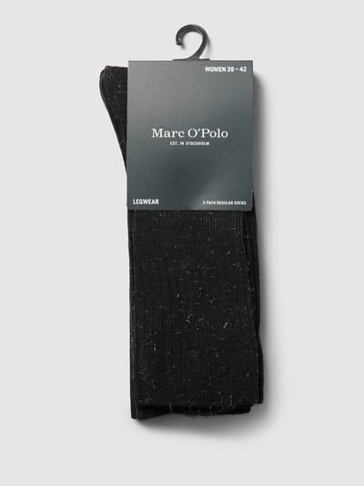 Marc O'Polo Socken mit Label-Detail Modell 'CLAUDINE' Black 3