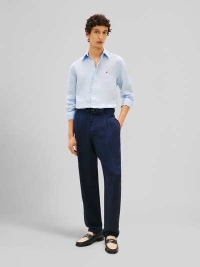 Tommy Hilfiger Regular Fit Freizeithemd aus reinem Leinen Hellblau 1