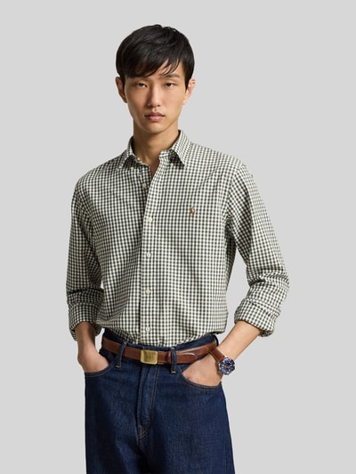 Polo Ralph Lauren Koszula casualowa o kroju regular fit z czystej bawełny Oliwkowy 4