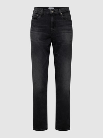 Calvin Klein Jeans Regular tapered fit jeans van katoenmix Antraciet - 2