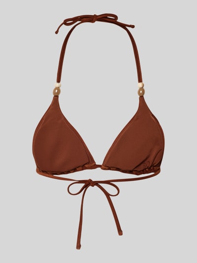 Marc O'Polo Bikini-Oberteil mit Label Print Mittelbraun 3