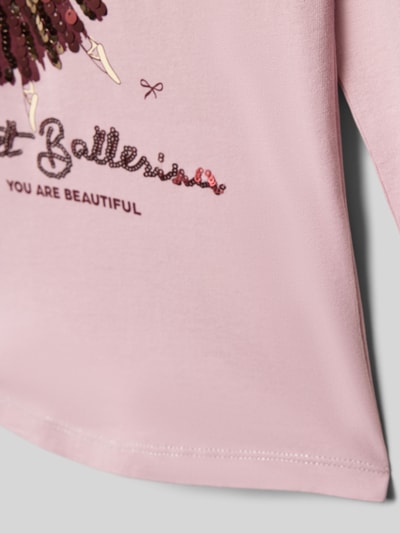 s.Oliver RED LABEL Bluzka z długim rękawem o kroju regular fit z mieszanki dżerseju i bawełny Jasnoróżowy 2