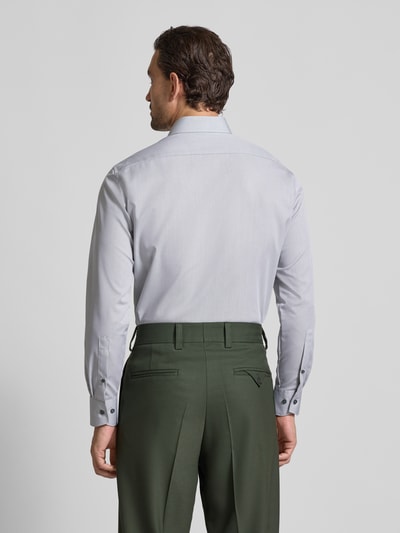 OLYMP Regular fit zakelijk overhemd van puur katoen Lichtgrijs - 5