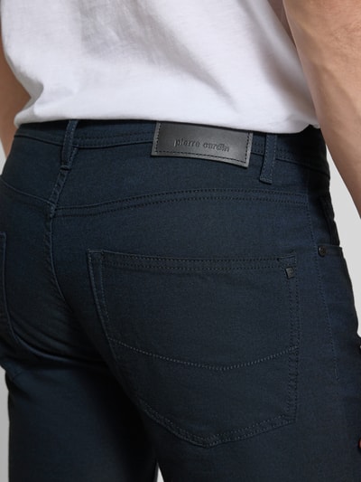 Pierre Cardin Slim fit stoffen broek met viscose, model 'Lyon' Marineblauw - 3