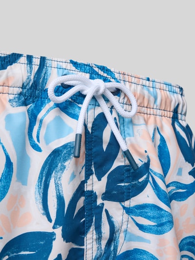 Shiwi Regular Fit Badehose mit Label-Patch Modell 'Mike' Hellblau 2