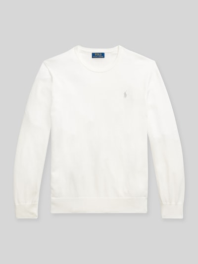 Polo Ralph Lauren Slim Fit Pullover aus reiner Baumwolle Weiss 2