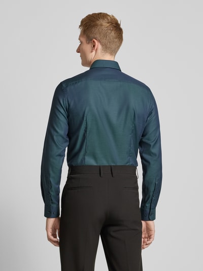 Jake*s Slim fit zakelijk overhemd met kentkraag Groen - 5