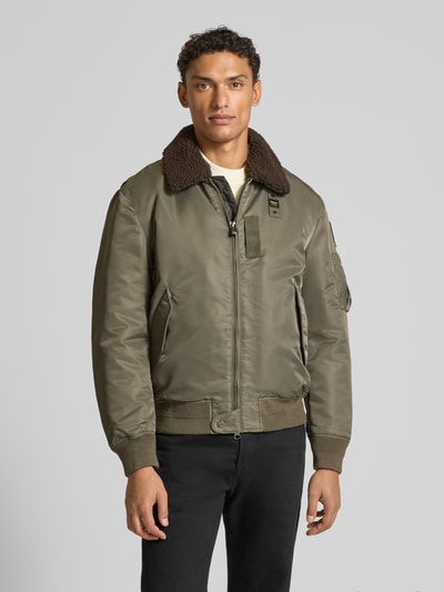Blauer Usa Bomberjack met tweewegsritssluiting, model 'MARSHALL' Olijfgroen - 4