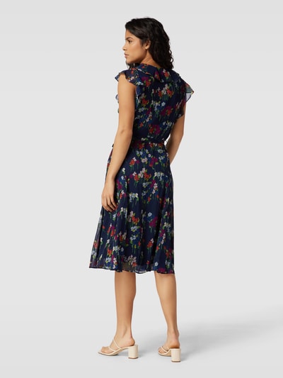 Lauren Ralph Lauren Kleid mit Allover-Muster Modell 'PRAPAVY' Marine 5