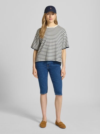 GANT Slim Fit Bermudas mit Eingrifftaschen Blau Melange 1