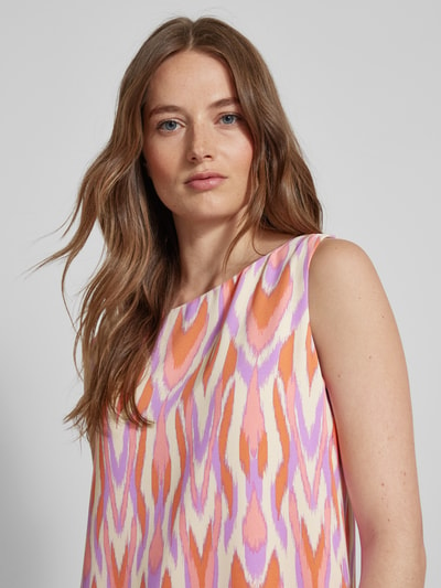 comma Mini-jurk met all-over print Felroze - 3