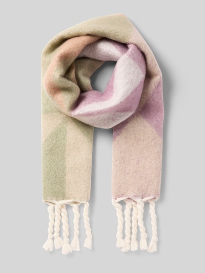 Barts Szal z naszywką z logo model ‘Kristinn’ Oliwkowy 1