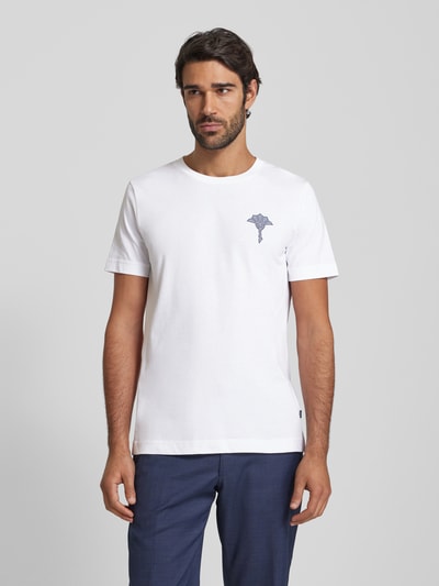 JOOP! Collection T-Shirt mit Motiv-Print Modell 'Brisko' Weiss 4