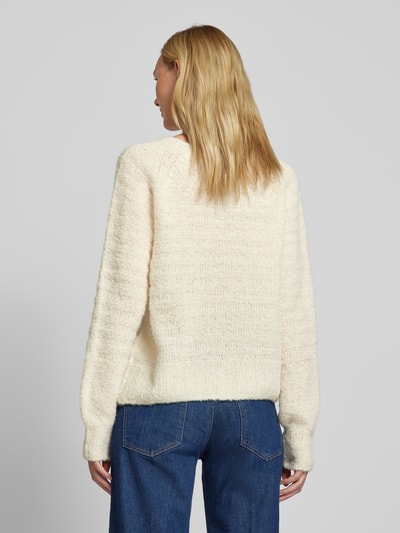 Marc Cain Strickpullover mit Strukturmuster Offwhite 5